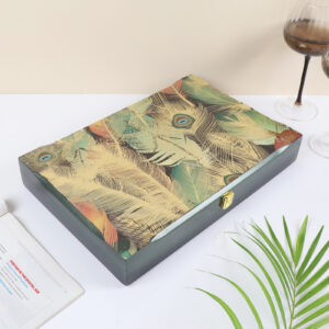 Peacock Elegance Dry Fruit Box (1 Piece)