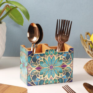 Mandala Bloom Cutlery Holder (1 Piece)