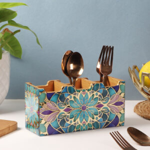 Floral Fantasy Spoon & Fork Holder (1 Piece)