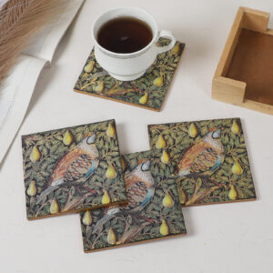 Forest Melody Coaster with Stand (Set of 4)