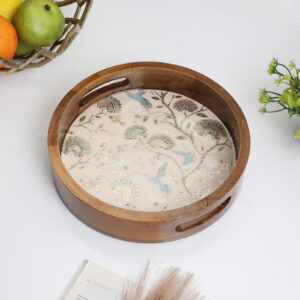 Hummingbird Garden Round Tray for Kitchen Organization - Small (1 Piece)