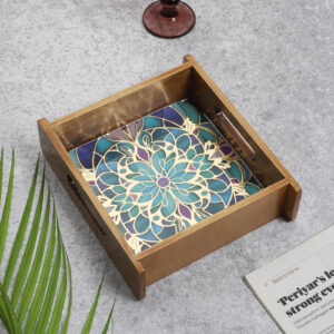 Blue Blossom Art Tray - Small